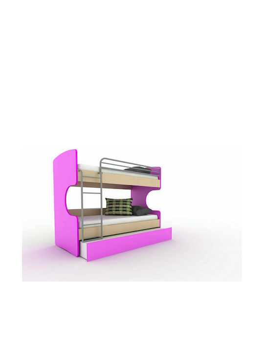 Scrill Kids Bed Bunk Single Blue for Mattress 90x190cm