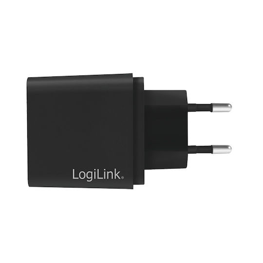 LogiLink Зарядно без кабел с USB-C порт 18W Power Delivery Черен (PA0258)