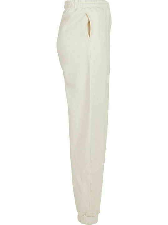 Women's Sweatpants with Jogger Fleece White