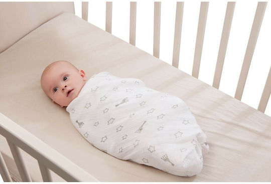 Sophie La Girafe Swaddles Muslin Swaddle Wraps White 120x120cm. 2pcs