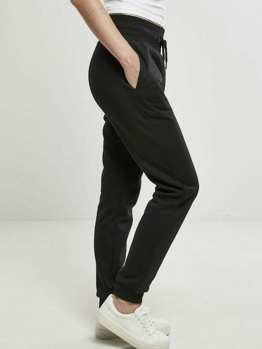 Damen Jogginghosen mit Hohe Taille Jogger Schwarz