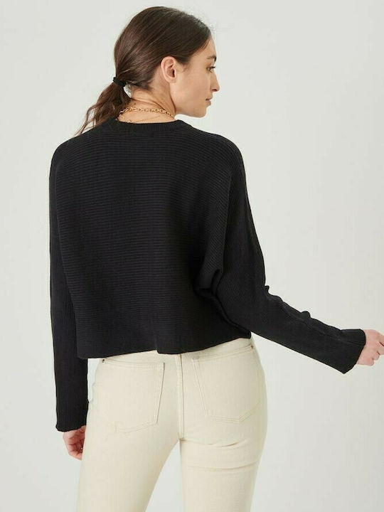 24 Colours A Women's Long Sleeve Sweater Black