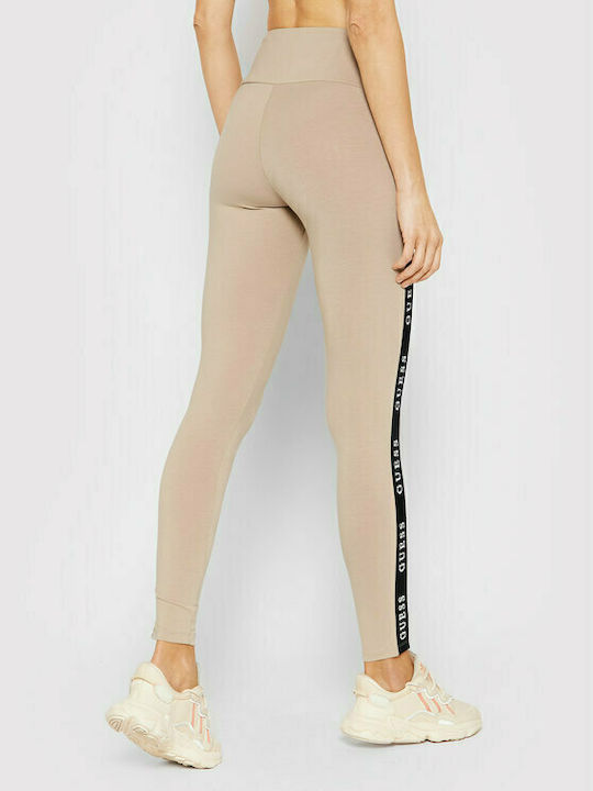 Guess Frauen Lang Leggings Hochgeschnitten Beige