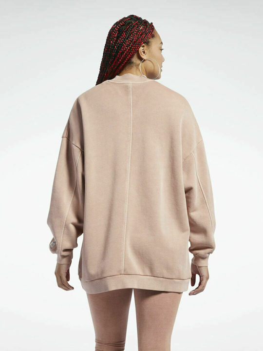 Reebok Classics Natural Dye Small Logo Women's Long Sweatshirt Canyon Coral