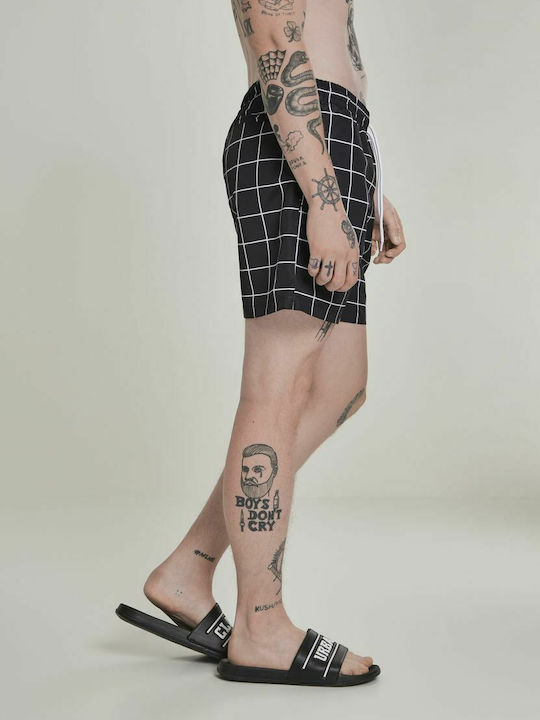 Men's Swimwear Bermuda Black/white with Patterns