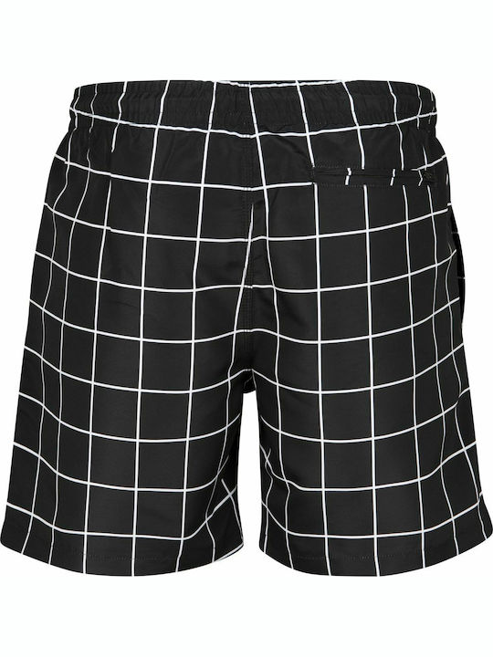 Men's Swimwear Bermuda Black/white with Patterns