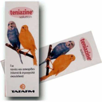 Tafarm Teniazine Solution Nahrungsergänzungsmittel für Vögel gegen Würmer & Parasiten 15ml 15ml 2.2.00.025