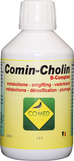 Comed Comin-Cholin B Complex Συμπλήρωμα Διατροφής Πτηνών 250ml