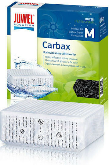 Juwel Carbax Biological Porous Material for Aquarium Filtering with Activated Carbon Activated Carbon Cartridge (M) 3.0/Compact 1pcs