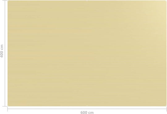 vidaXL Δάπεδο για Σκηνή Camping Μπεζ 600x400εκ.