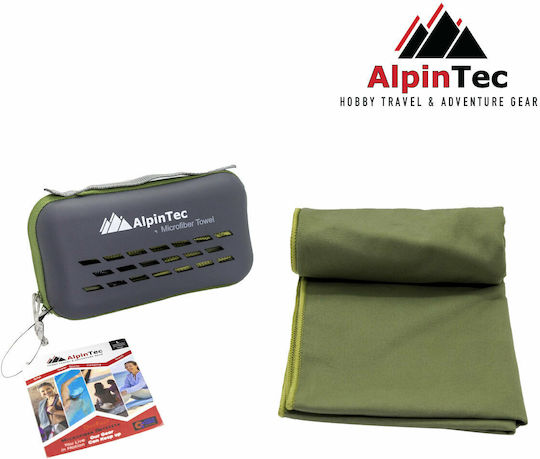 AlpinPro DryFast Microfiber Body Towel with Case Blue 150x75cm