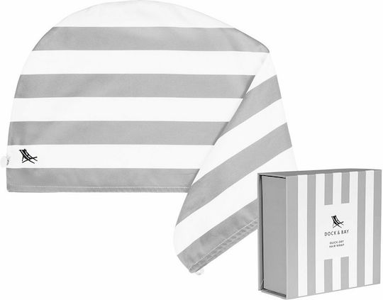 Dock & Bay Quick Dry Hair Wrap Prosop Păr Microfibră Gri 63x29cm