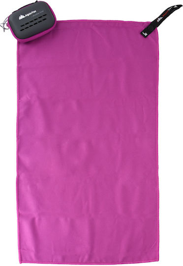AlpinPro DryFast Microfiber Face Towel in Case Purple 50x30cm