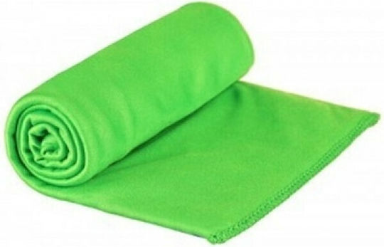 Sea to Summit Pocket Mikrofasertuch Gesicht in Etui Lime 100x50cm