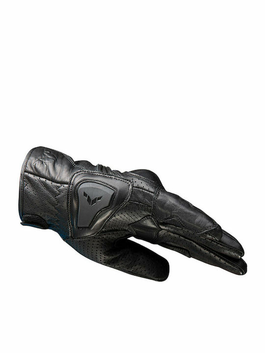 Nordcode Throttle Summer Men's Motorcycle Gloves Leather Waterproof Black