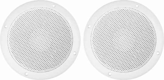 Power Dynamics Waterproof Marine Speaker Set MS40 4" with 15W RMS White