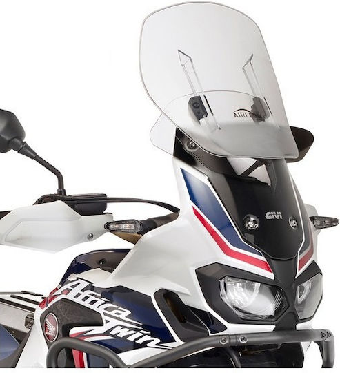 Givi Airflow Motorcycle Windshield & Windscreen Transparent Visor for Honda Africa Twin CRF1000L AF1144
