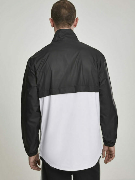 Urban Classics TB2748 Men's Jacket Windproof Black / White