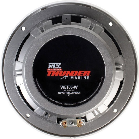 MTX Set Marine-Lautsprecher Wasserdicht mit 65W RMS Weiß