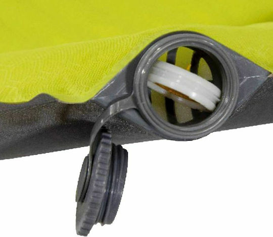 High Peak Oregon XL Self-Inflating Single Camping Sleeping Mat 150x63cm Thickness 5cm in Yellow color