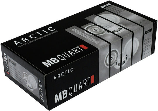MB Quart Set Marine-Lautsprecher Wasserdicht mit 80W RMS Weiß