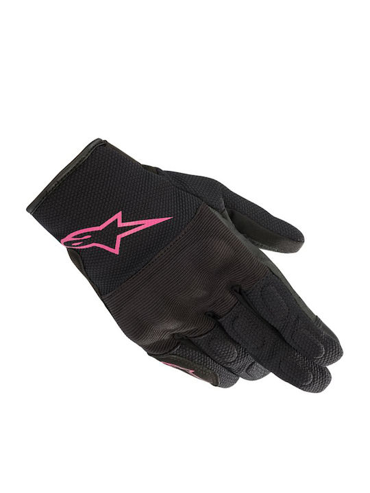 Alpinestars Stella S-Max Winter Damen Motorradhandschuhe Wasserdicht Black/Pink