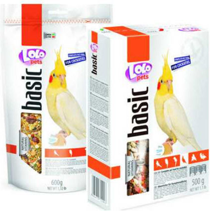 Lolo Pets Basic Cockatiel Τροφή για Παπαγαλάκια 0.6kg