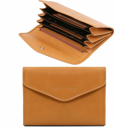 Tuscany Leather Σακ Βουαγιάζ Πλάτης Καφέ από Δέρμα Μ51xΠ27.5xΥ28εκ.