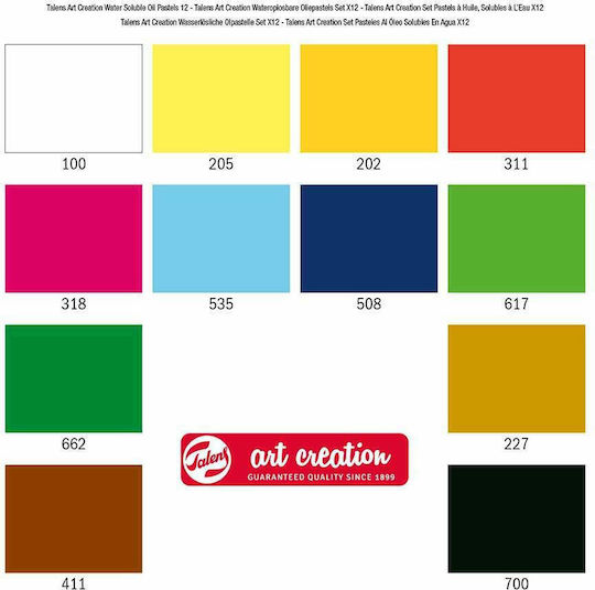 Royal Talens Oil Pastels Art Creation Water Soluble 12colours 9029112M