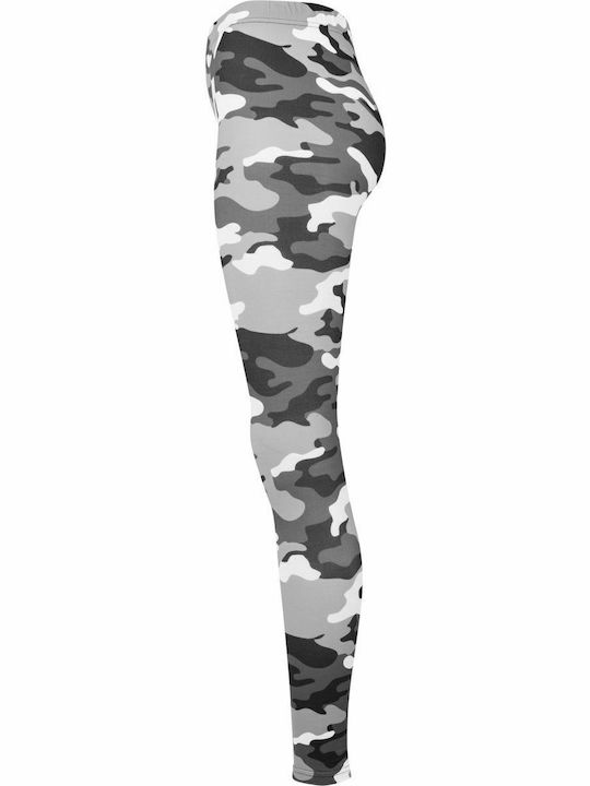 Women's Long Training Legging High Waisted Snow Camo