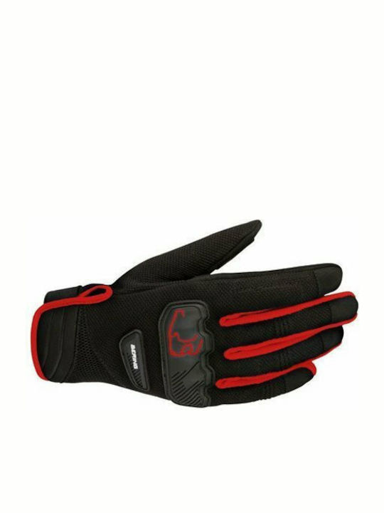 Bering Gant York Summer Men's Motorcycle Gloves Red