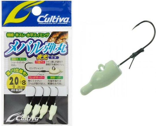 Cultiva Jig Head JH-83 Μολυβοκεφαλή Ψαρέματος Σετ 4τμχ 2gr
