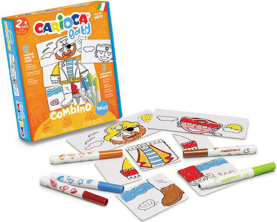 Carioca Baby Combino Tales Set de Colorat Set de colorat cu 8 markere 8buc