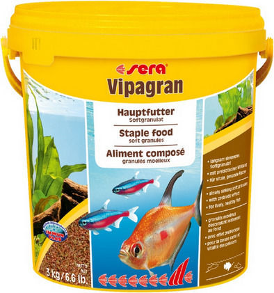 Sera Vipagran Nature Tropical Fish Food Granules with Spirulina 1000ml