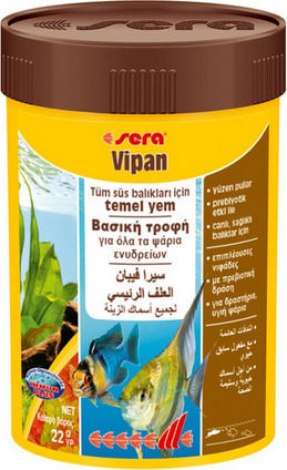 Sera Vipan Baby Tropical Fish Food Flakes with Spirulina 50ml