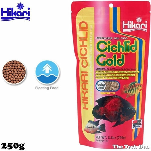 Hikari Gold Large Pellet Cichlid Food Sticks 250gr
