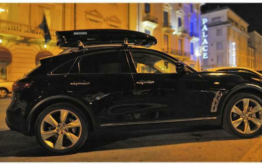 Menabo Mania Car Roof Box 400lt Black Glossy