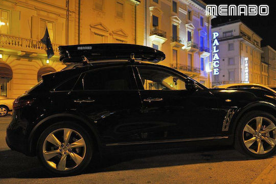 Menabo Mania Dachbox Für Autos 320lt Schwarze Glänzende