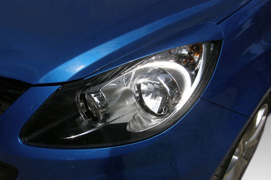 Motordrome Front Headlight Eyebrows for Opel Corsa D