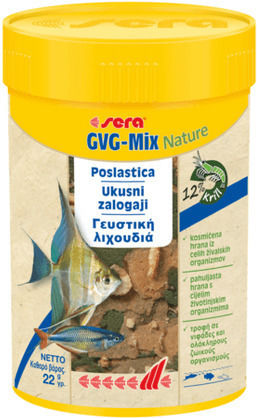 Sera Gvg Mix Nature Fischfutter für Fische mit Spirulina 100ml