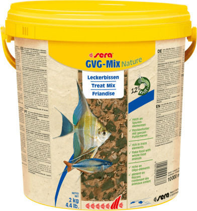 Sera Gvg Mix Nature Fischfutter für Fische mit Spirulina 100ml
