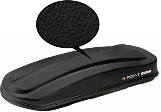 Nordrive Box 530 Μπαγκαζιέρα Οροφής Αυτοκινήτου 530lt Μαύρη με Ανάγλυφη Υφή