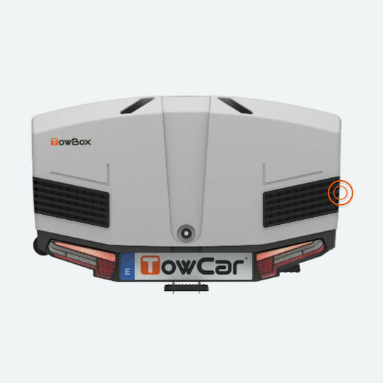 Enganches Aragon Towbox V3 Кола Кутия за Багаж Котсадору Автомобил с Едно Отваряне Капацитет 400лт Сив