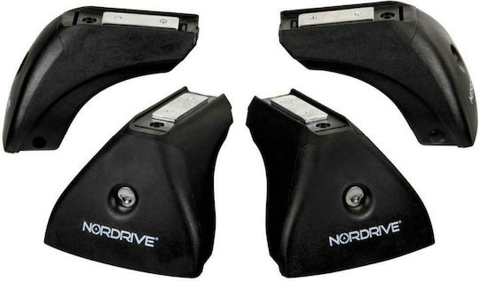 Nordrive Autodachträger Aluminium Box 430 für Skoda Rapid 5D 2013+ mit Dachträgerfüßen und Schloss