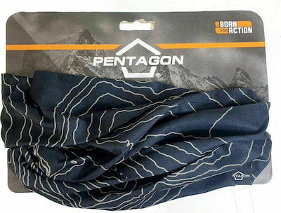 Pentagon Skiron Κασκόλ Topographic Map Black Κασκόλ Λαιμού Black K14013-TM-01