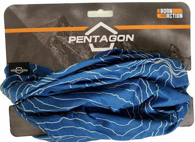 Pentagon Skiron Topographic Map Halstuch Raf Blauer Halsschal