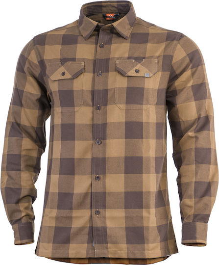 Pentagon Drifter Flannel Hunting Shirt Drifter Flannel Brown