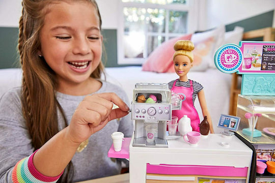 Barbie Καφετέρια Σετ Κούκλας για 3+ Ετών