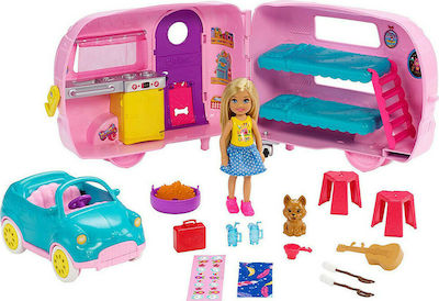 Barbie Club Chelsea Τροχόσπιτο Fahrzeug für Puppen Chelsea für 3++ Jahre