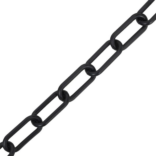 vidaXL Plastic Traffic Chain Black Φ4 L30m